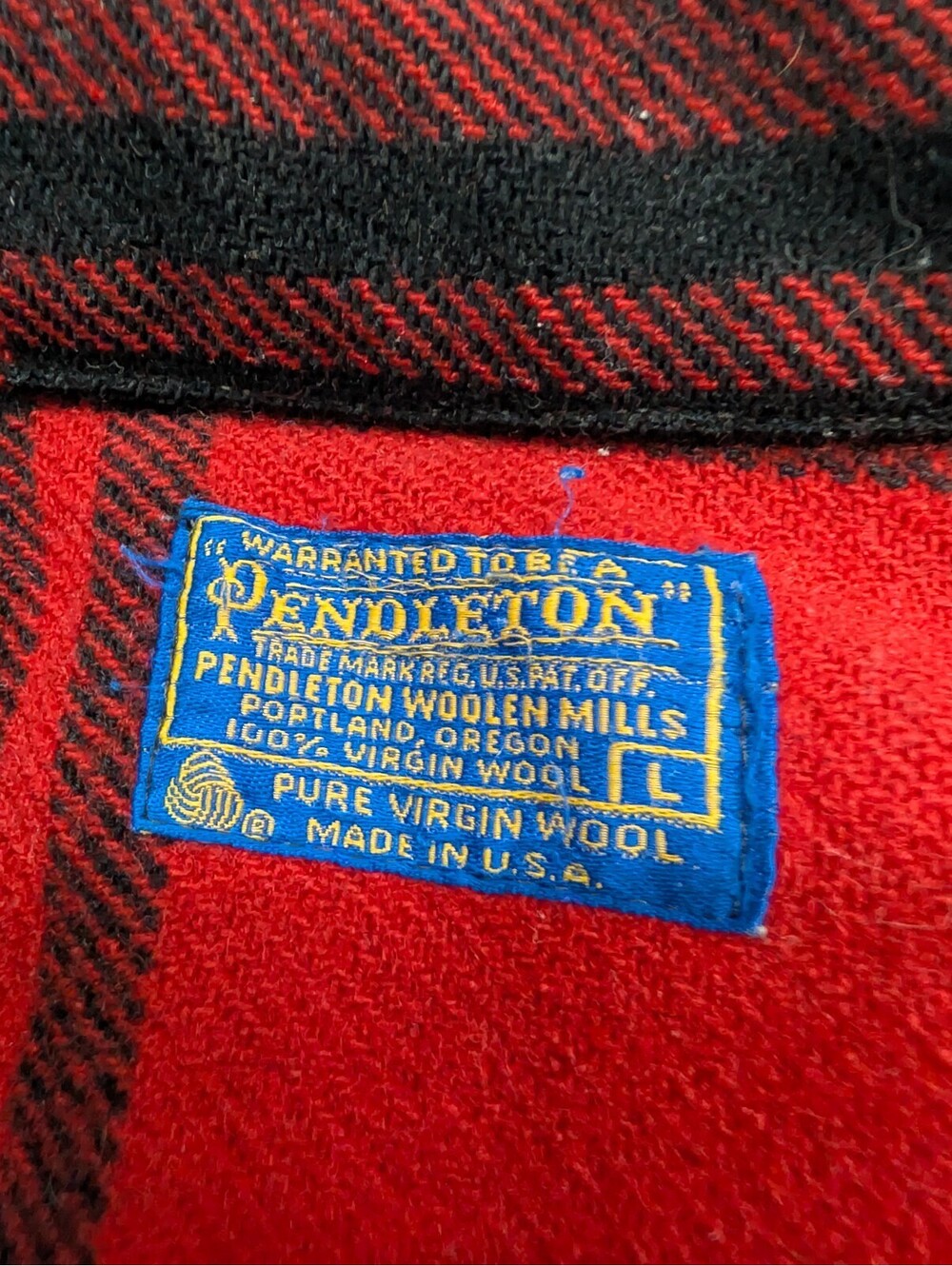 Vintage Pendleton Mackinaw Cruiser Plaid Jacket Size Large - Picture 5 of 9